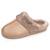 Chaussons mules ultra confortables, en maille bouclette, semelle crantée Beige+Camel+Noir 7 - vertbaudet enfant 