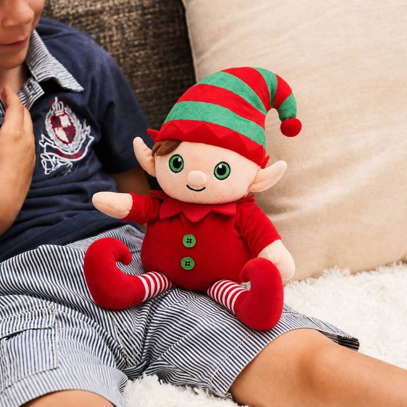 Peluche Bouillotte Lutin Farceur Rouge