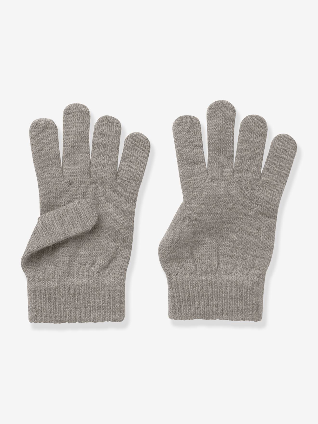 Gants fille en mélange de laine mérinos name it ficelle