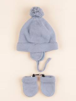 Ensemble bonnet/moufles - 12/18 mois  - vertbaudet enfant