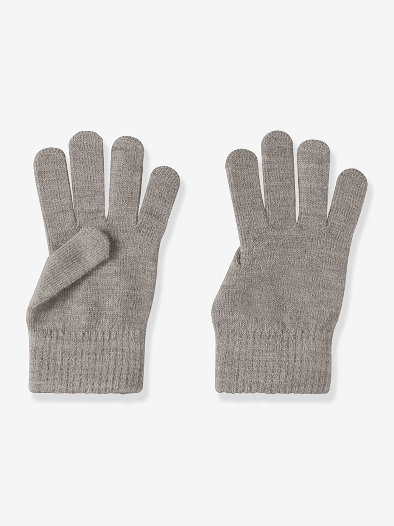 Gants fille en mélange de laine mérinos name it ficelle