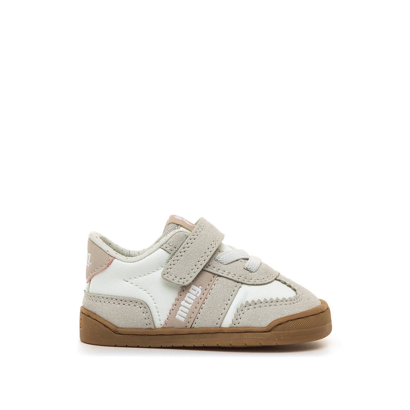 Sneakers Filles Synthétique Fermeture Adhésive Barefoot Blanc_rose Sneakers Filles Synthétique Fermeture Adhésive Barefoot Blanc_rose
