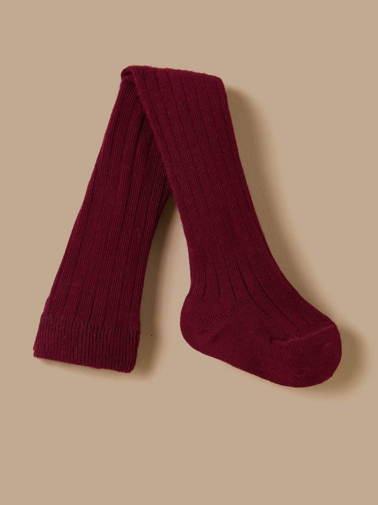 Collants En Côtes Bébé Bordeaux Collants En Côtes Bébé Bordeaux