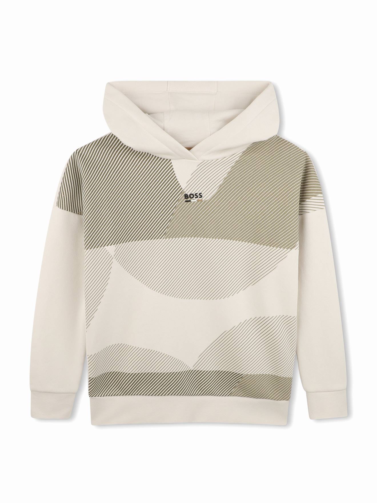 Sweat Garçon À Capuche Beige