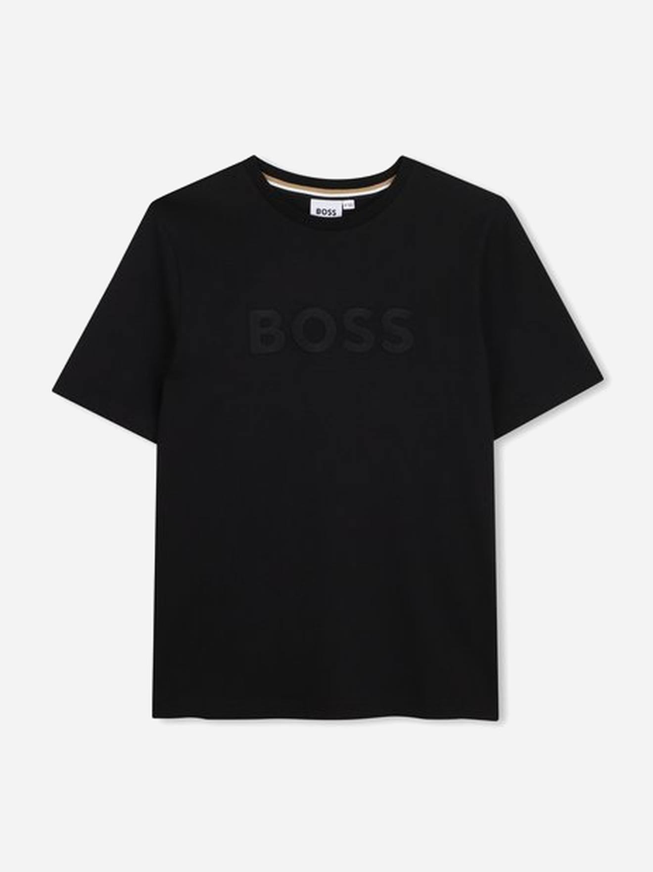 T-shirt Garçon Col Rond Noir T-shirt Garçon Col Rond Noir