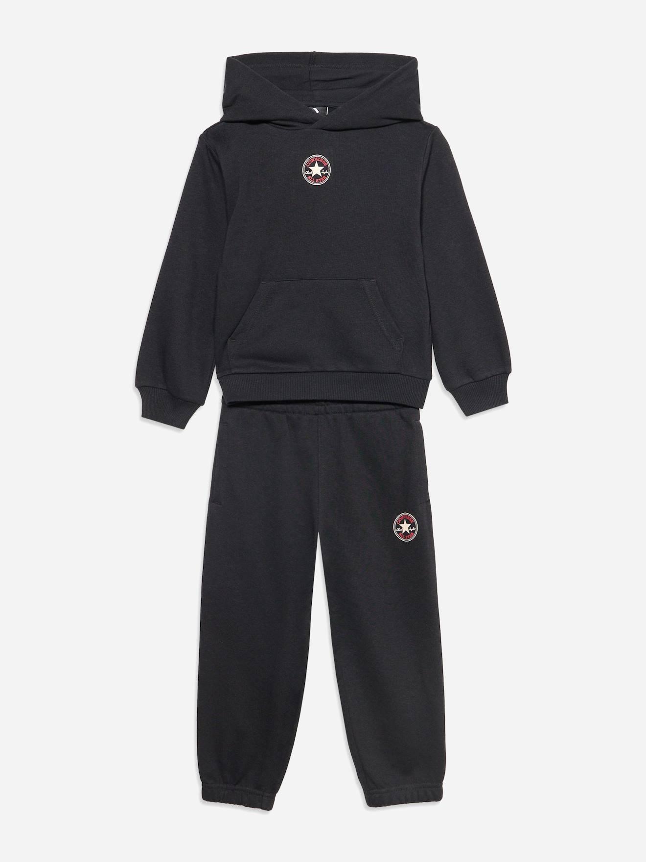 Ensemble 2 Pièces Sweat À Capuche Et Bas Noir Ensemble 2 Pièces Sweat À Capuche Et Bas Noir