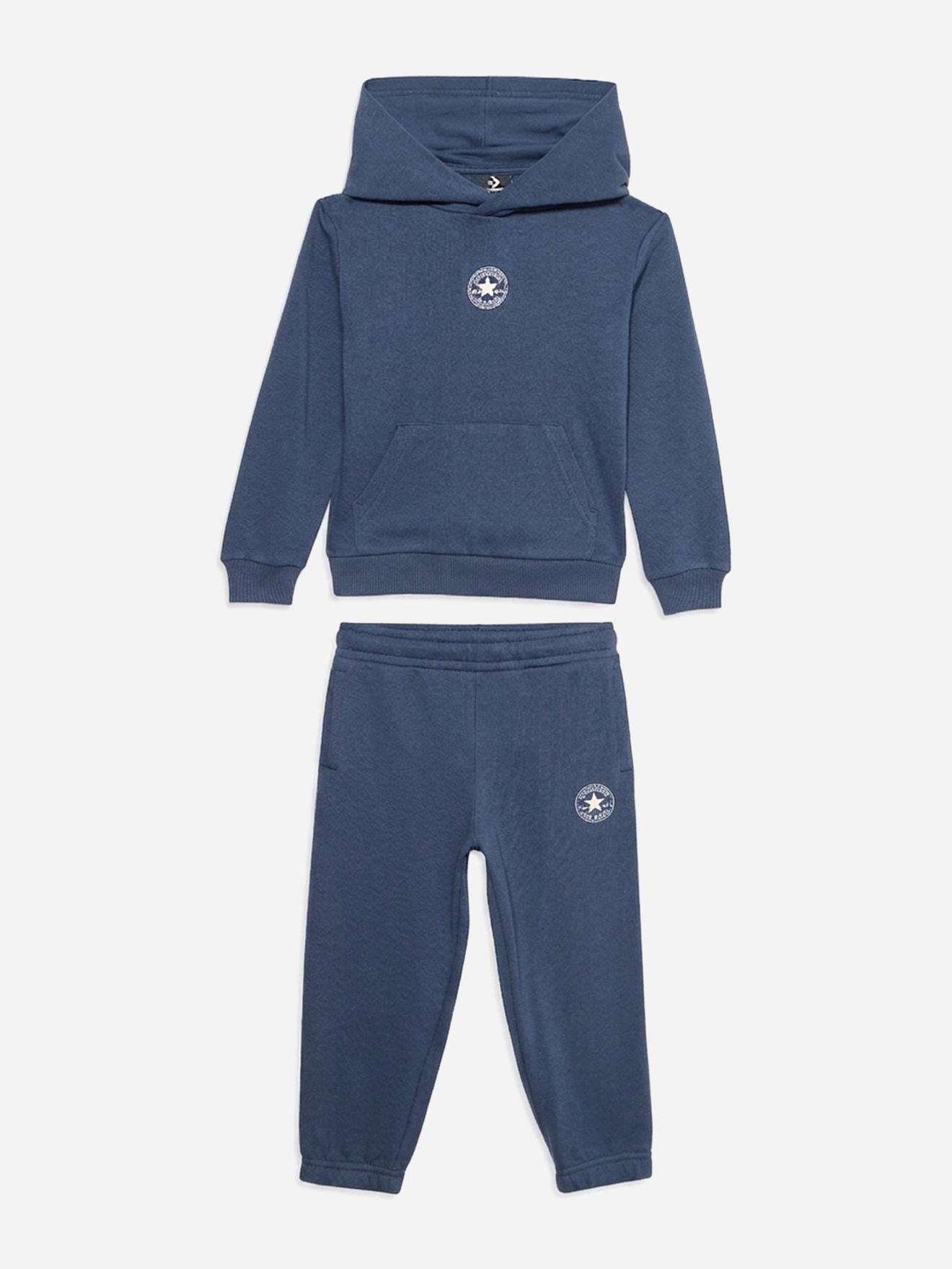 Ensemble 2 Pièces Sweat À Capuche Et Bas Bleu Marine