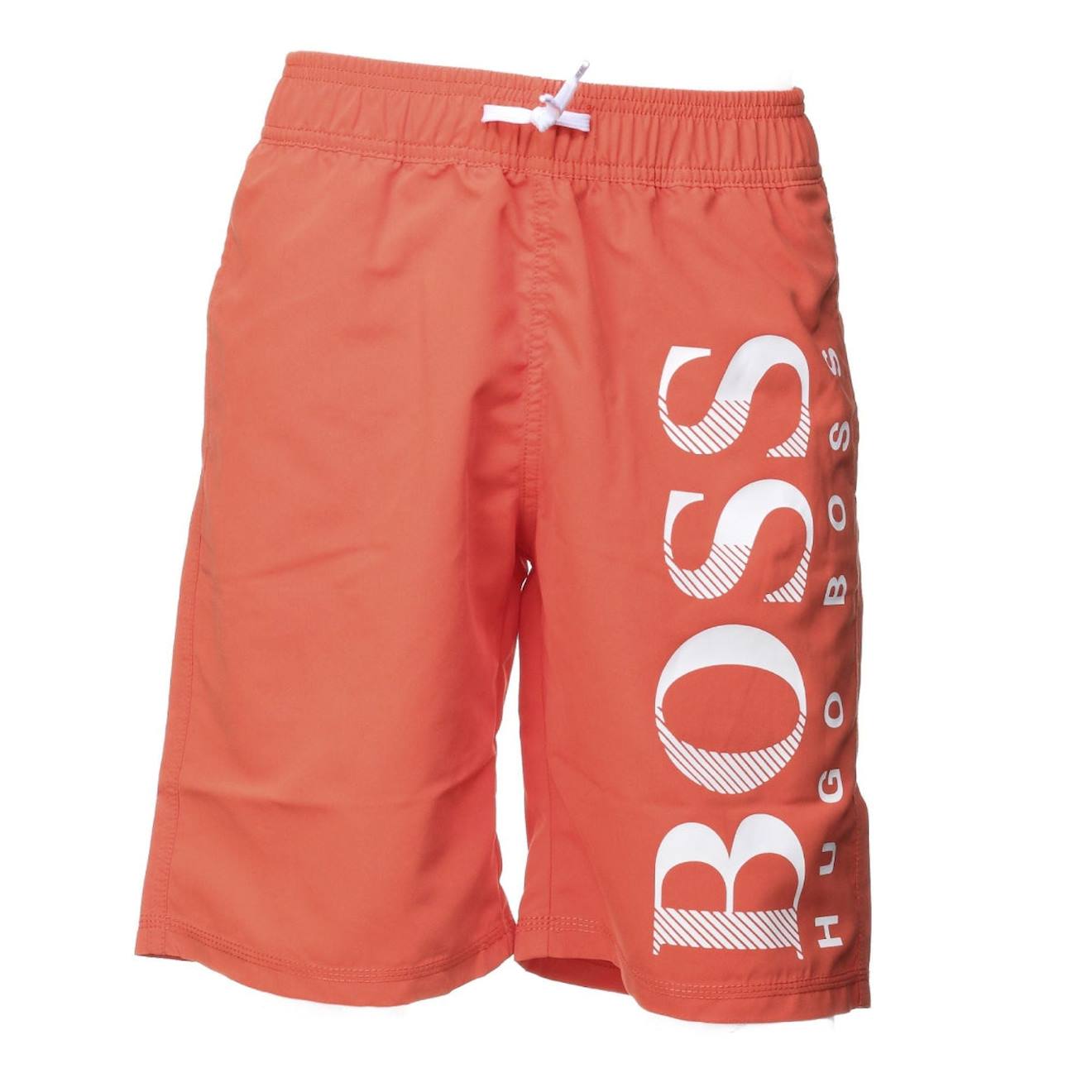 Short De Bain Enfant Rouge, Blanc