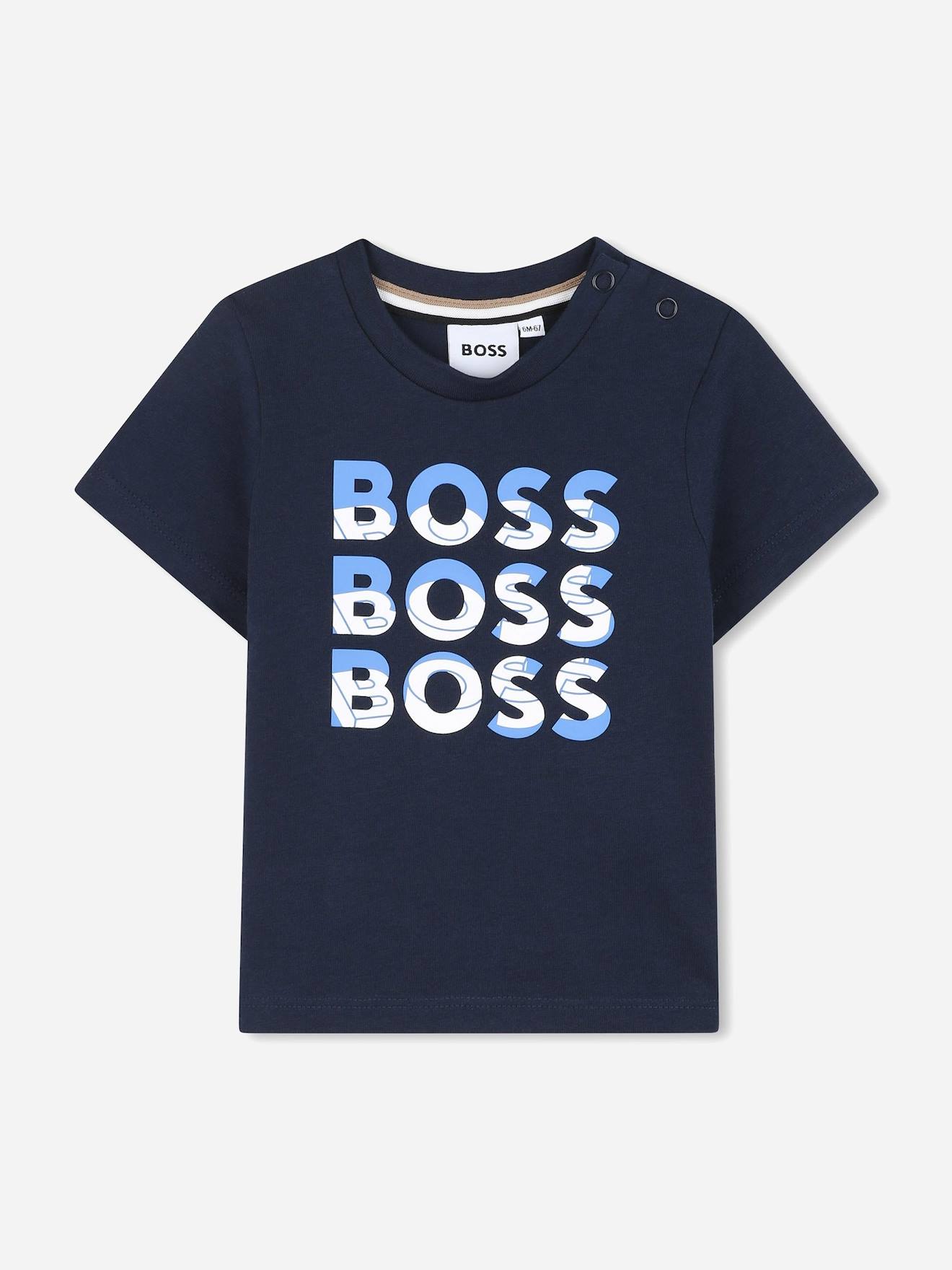 T-shirt Col Rond Bleu Foncé