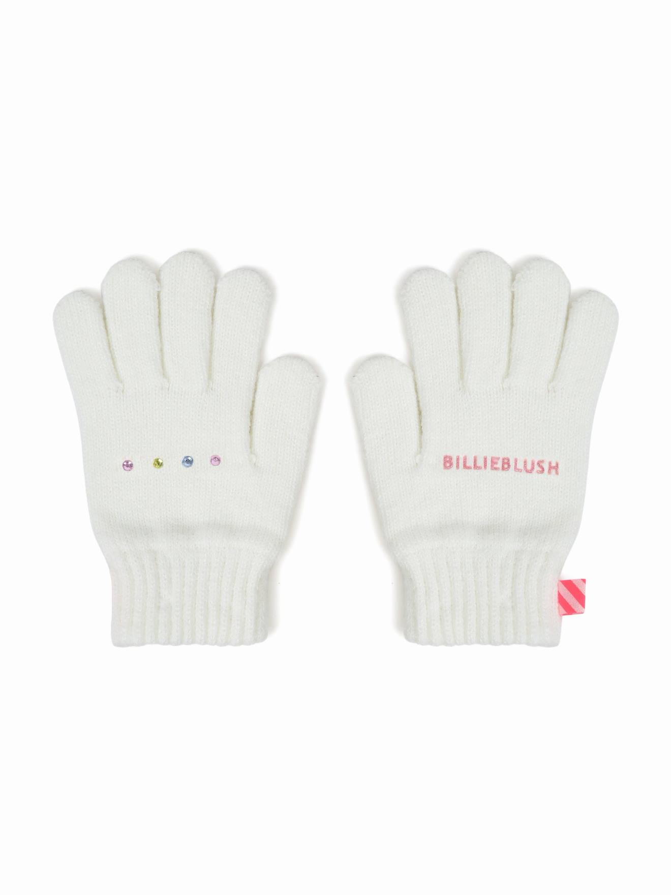 Gant Fille En Maille Beige Clair