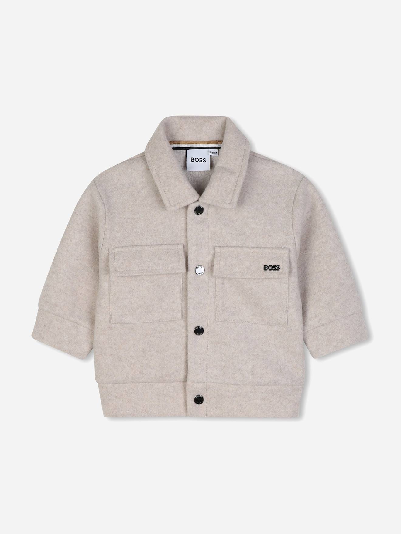 Blouson Garçon À Bouton Ecru