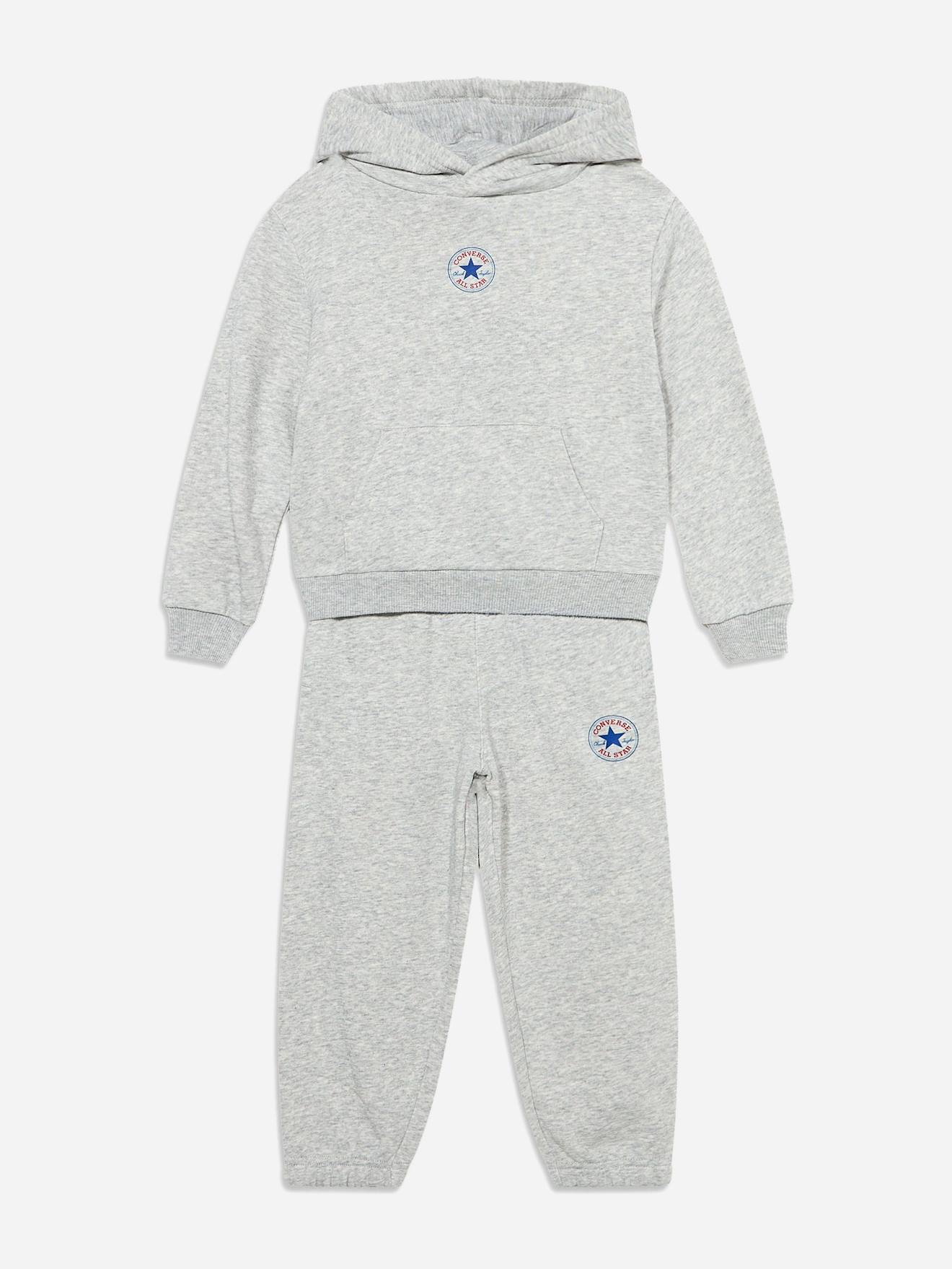Ensemble 2 Pièces Sweat À Capuche Et Bas Gris