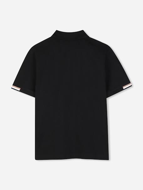 Polo garçon col classique Blanc+Noir 6 - vertbaudet enfant 