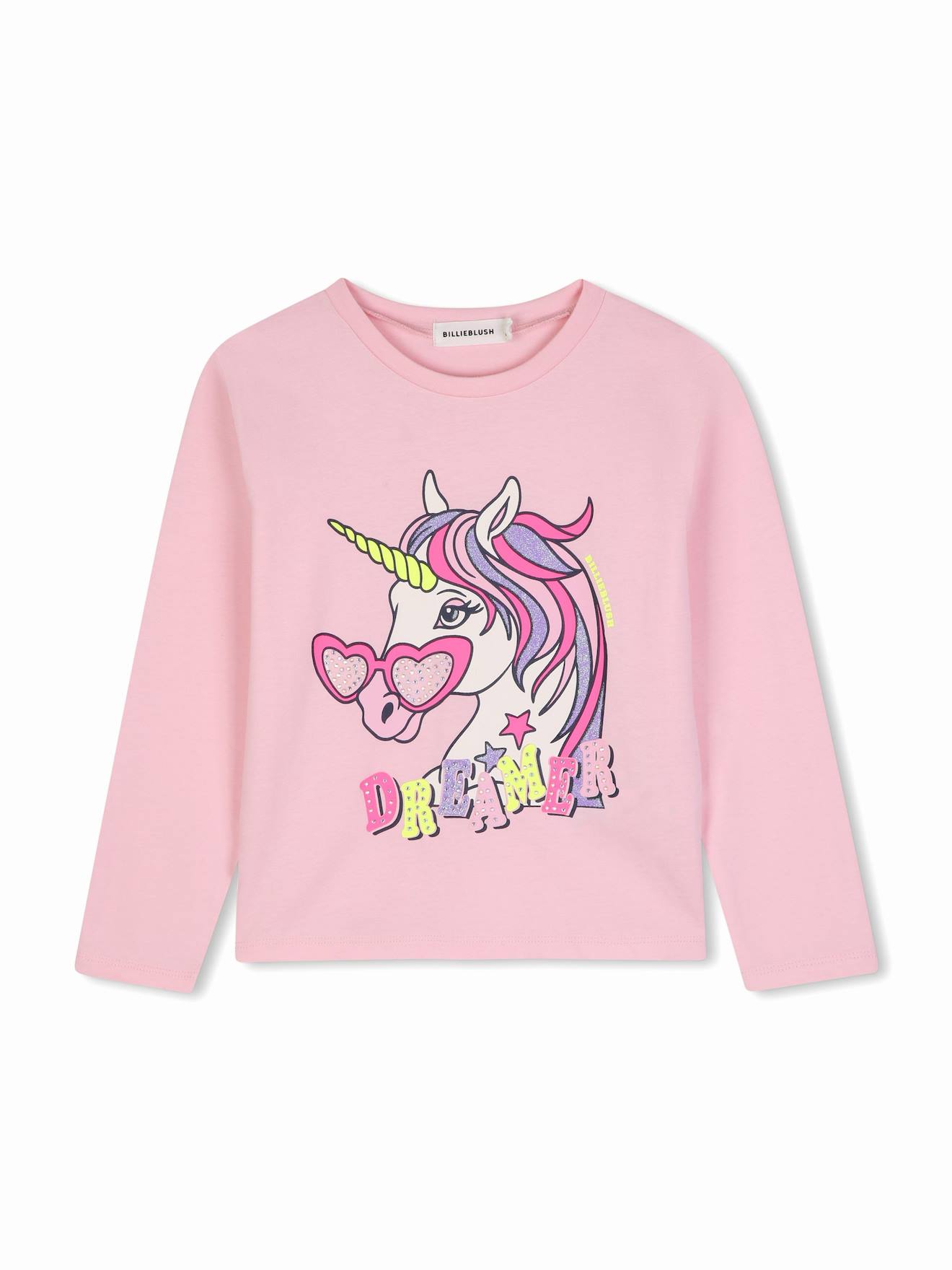 T-shirt Fille Manches Longues Rose