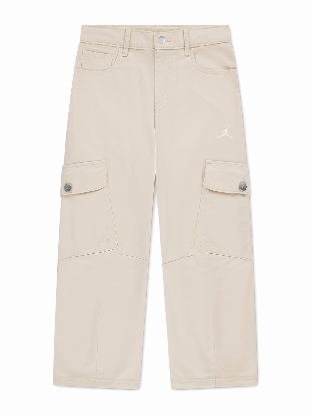 Pantalon Fille À Poches Beige