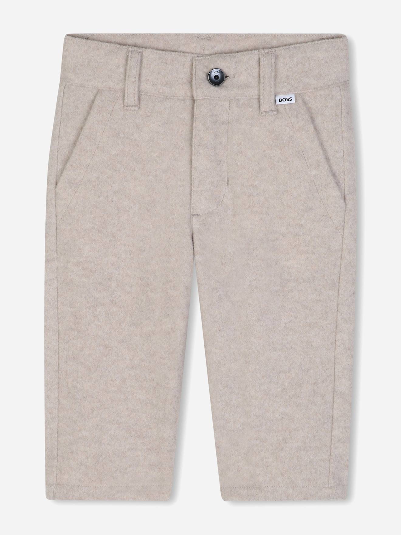 Pantalon Garçon Coupe Droite Ecru