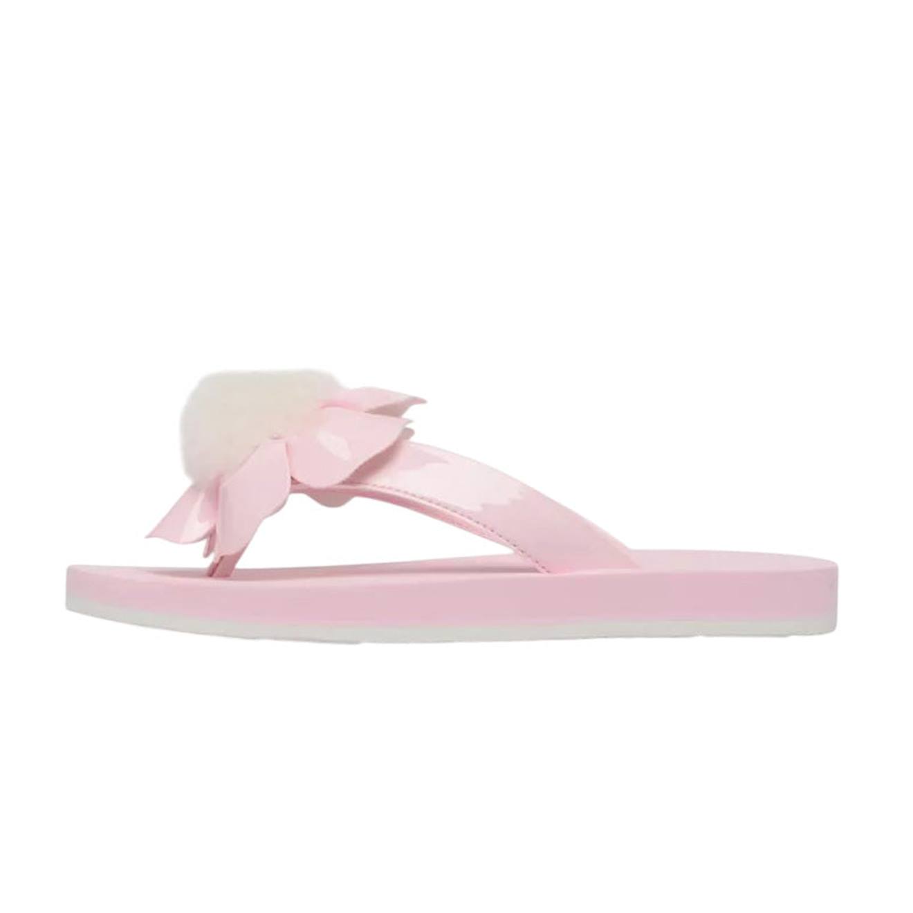 Sandales Fille En Cuir Rose Clair