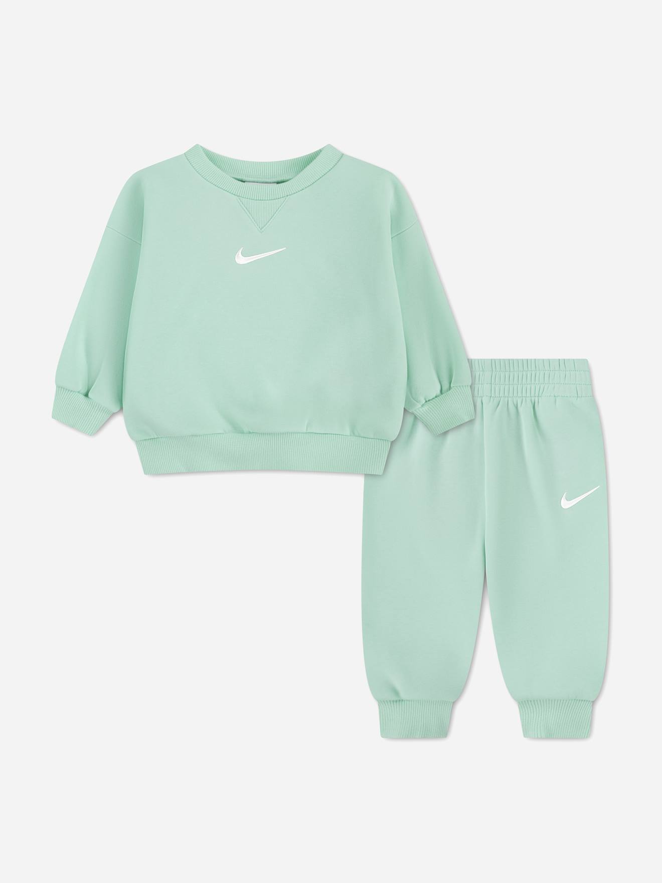 Ensemble Deux Pièces Pour Bébé Sweat À Col Rond Et Pantalon Confortable Vert Menthe