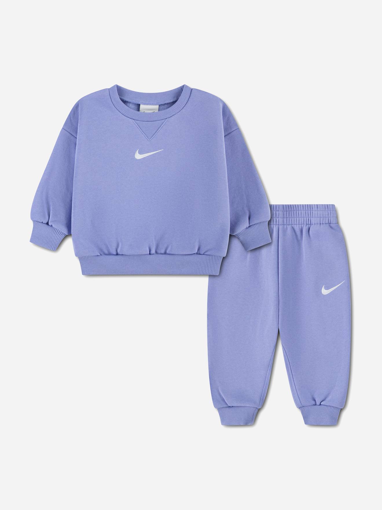 Ensemble Deux Pièces Pour Bébé Sweat À Col Rond Et Pantalon Confortable Violet