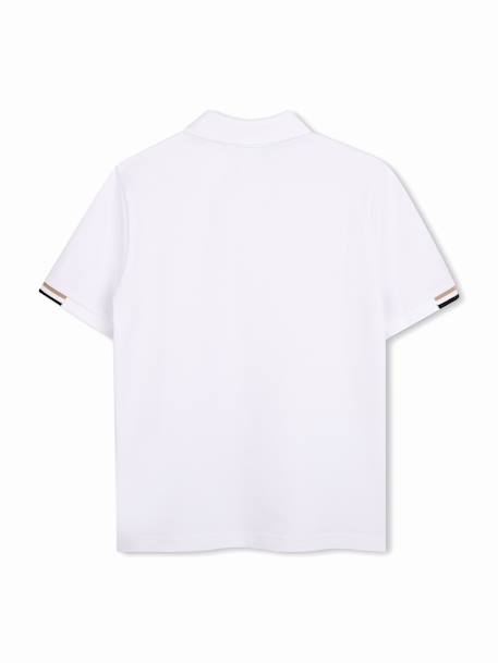 Polo garçon col classique Blanc+Noir 3 - vertbaudet enfant 