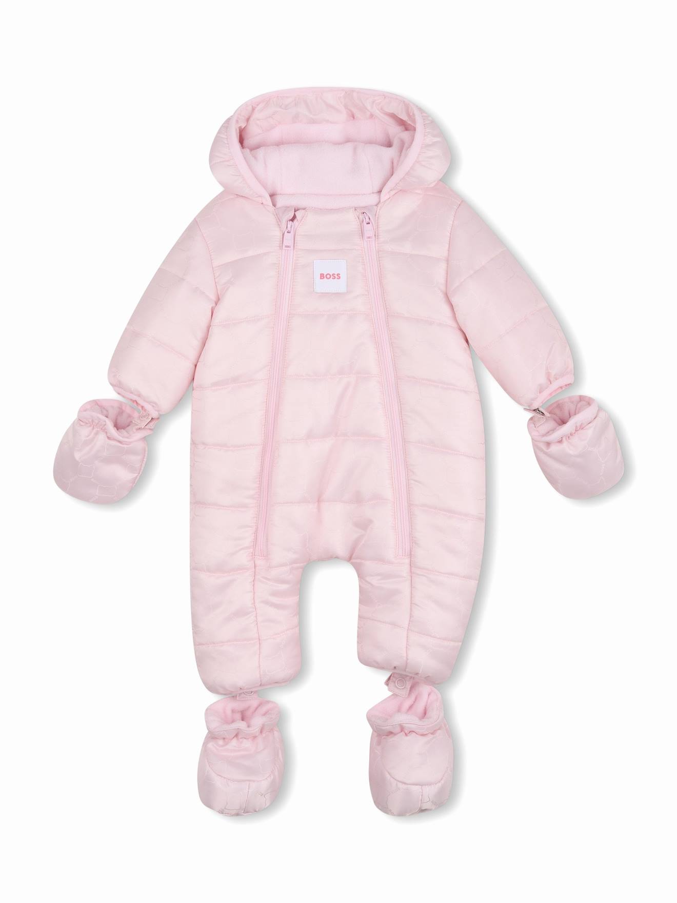 Combinaison Fille À Capuche Rose Clair