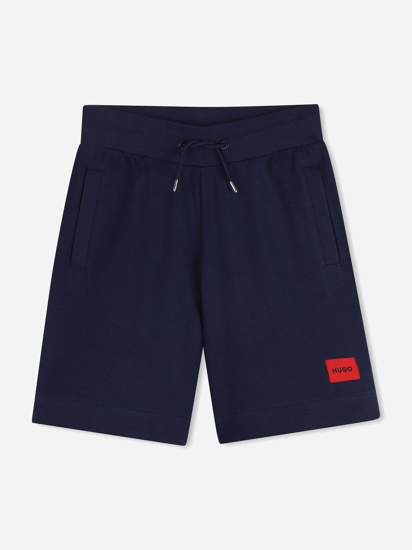 Short Garçon Taille Élastique Bleu Foncé Short Garçon Taille Élastique Bleu Foncé