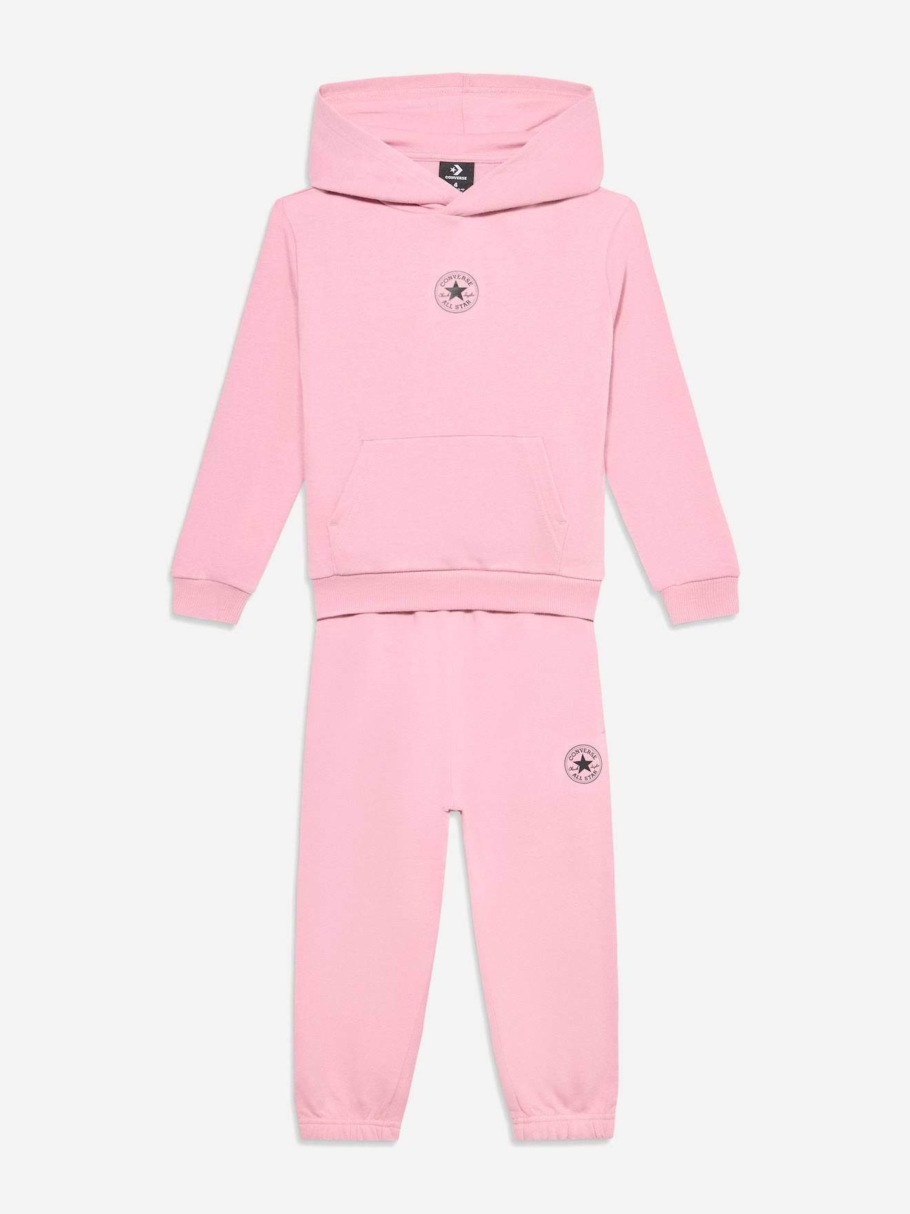 Ensemble 2 Pièces Sweat À Capuche Et Bas Rose