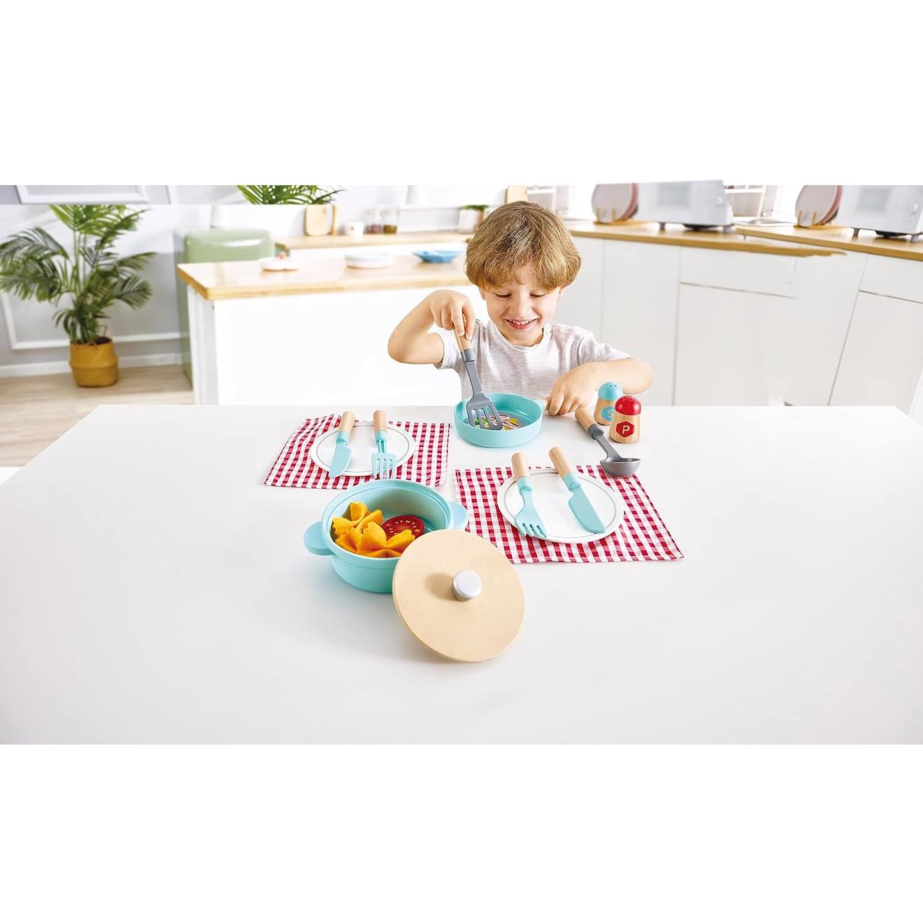 Set De Cuisine Et Service Multicolore