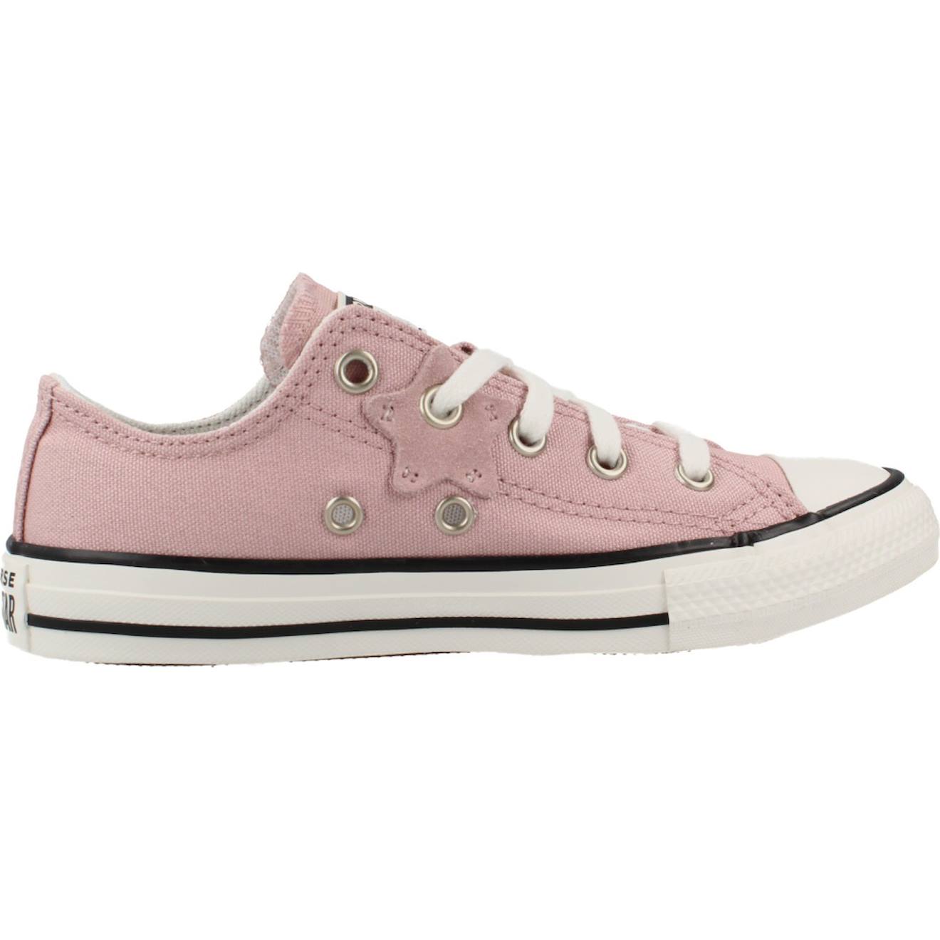 Baskets Enfant Fille En Textile Rose Pt