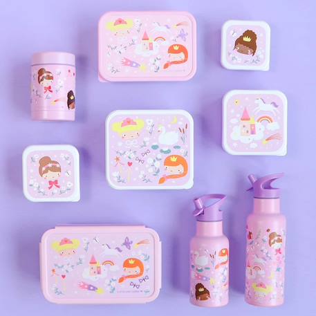 Lot de 4 boîtes à goûter Jaune+Kaki+Princesses+Robot+Rose+Rose, rouge, violet+Vert de gris 18 - vertbaudet enfant 