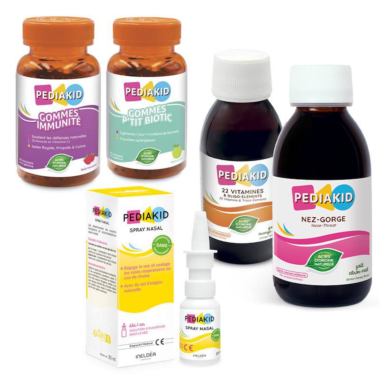 Pack Enfant Automne/hiver Immunité Bien-être 5 Produits Multicolore