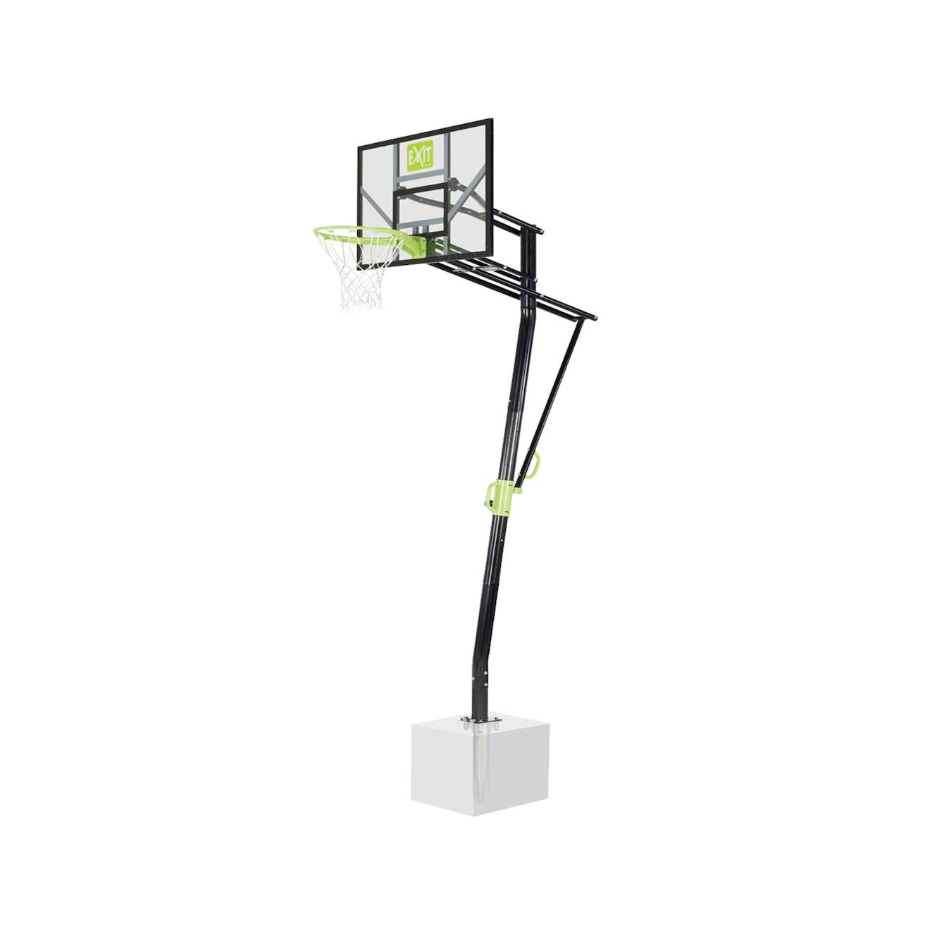 Panneau De Basket Sur Pied Pour Montage Au Sol Jardin Vert/noir