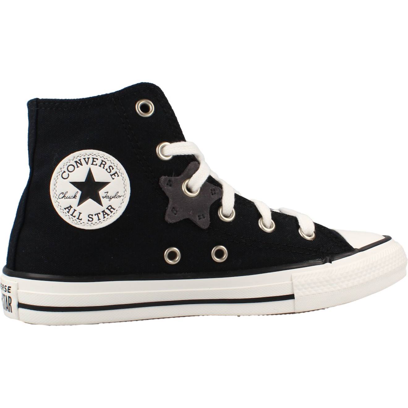 Baskets Enfant Fille En Textile Noir Black