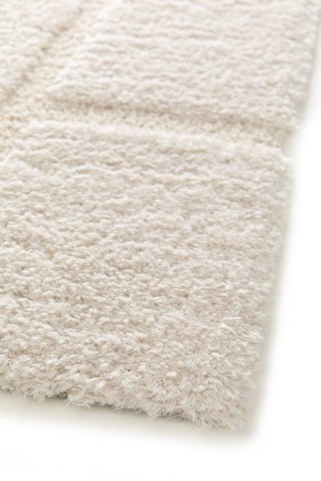 Tapis doux à relief en polyester recyclé murmure Blanc pur 4 - vertbaudet enfant 