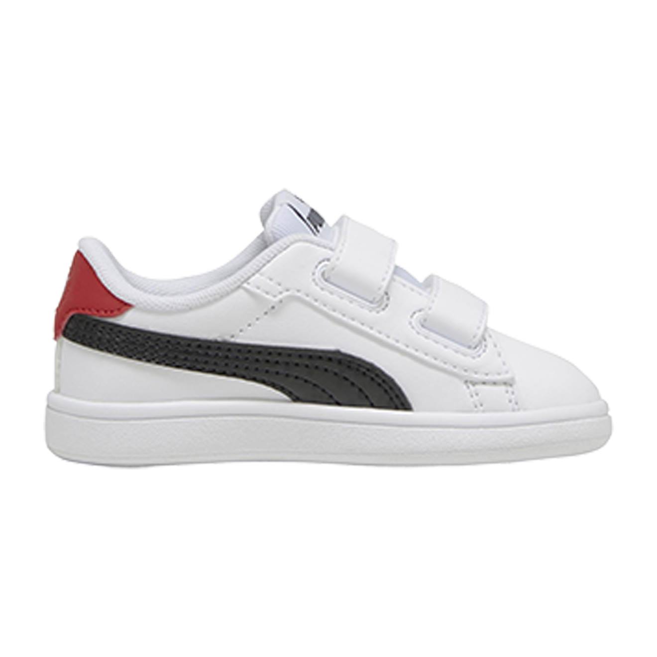 Baskets Basses À Scratch Puma Blanc Noir Aqua Rouge