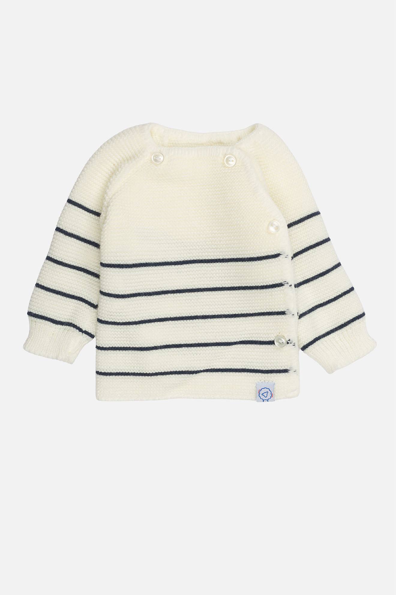 Coffret De Naissance Ecru / Bleu Layette (La Manufacture De La Layette) - Image 1