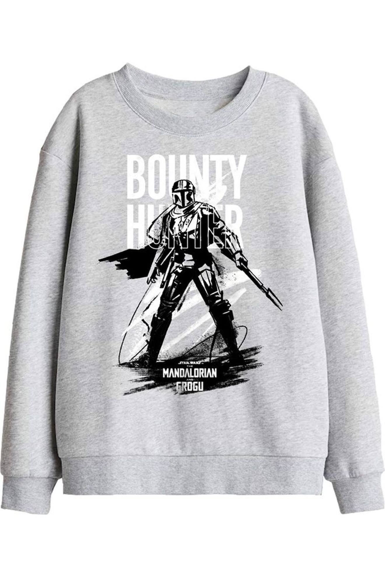 Sweat Motif/style Bleu Foncé Polycoton Bounty Hunter Gris Clair Chiné Sweat Motif/style Bleu Foncé Polycoton Bounty Hunter Gris Clair Chiné