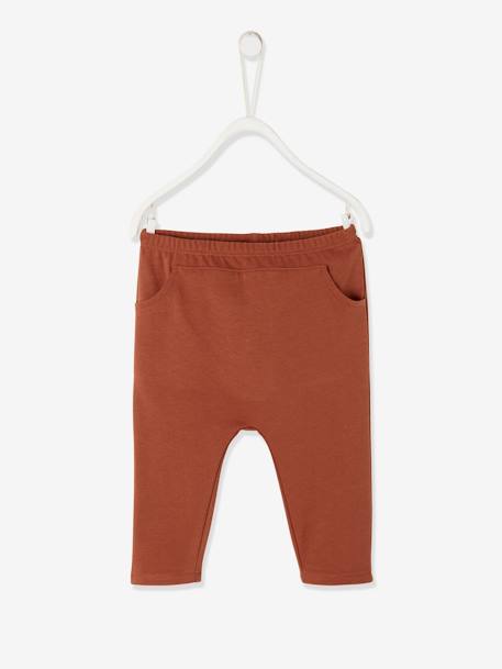 Pantalon Molleton Bebe Garcon Acajou Vertbaudet