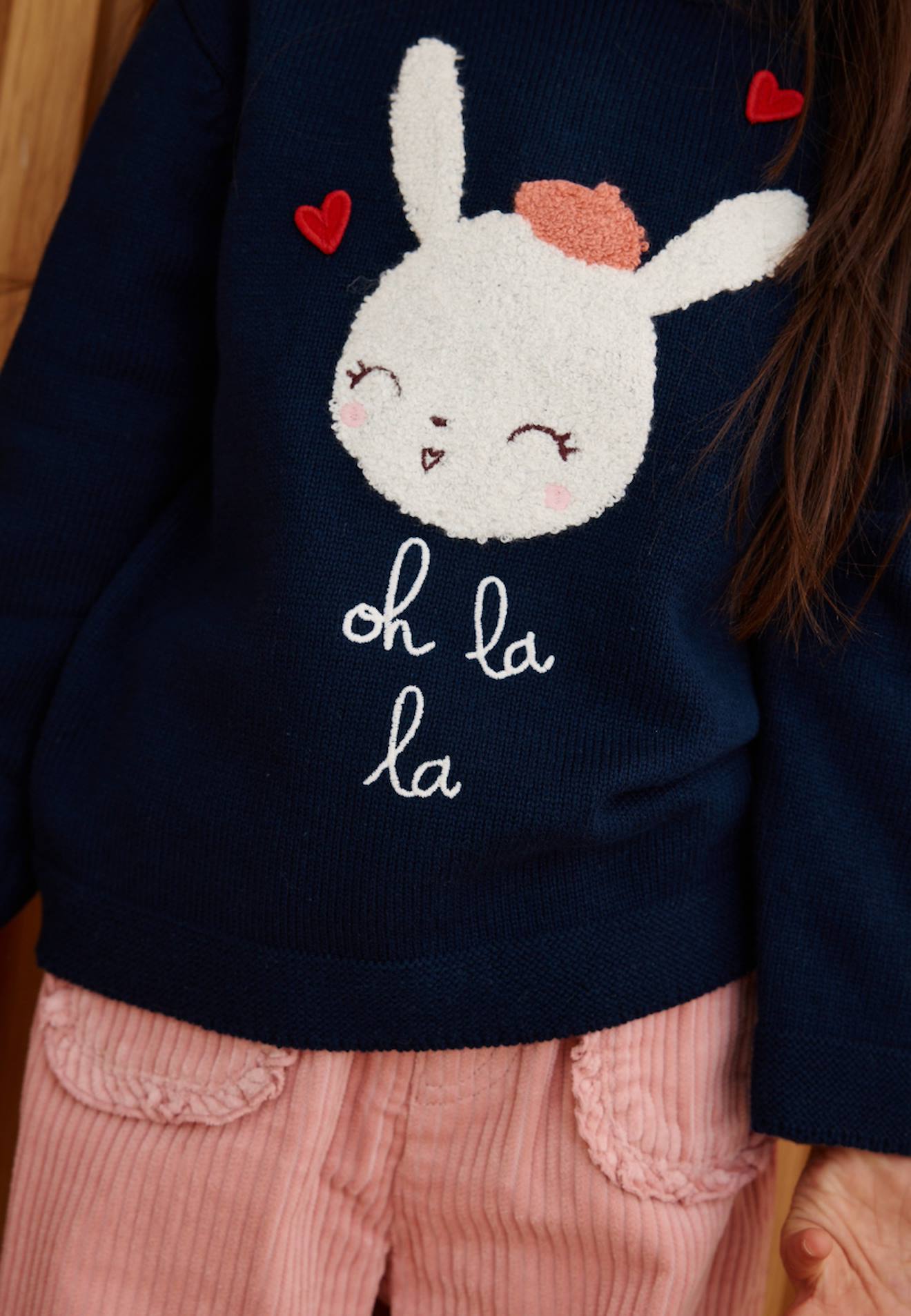 Pull Bébé En Tricot Aimée Bleu