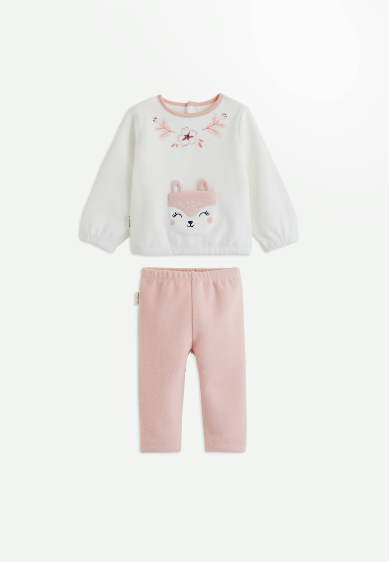 Pyjama Fille 2 Pièces En Polaire Cléo Rose