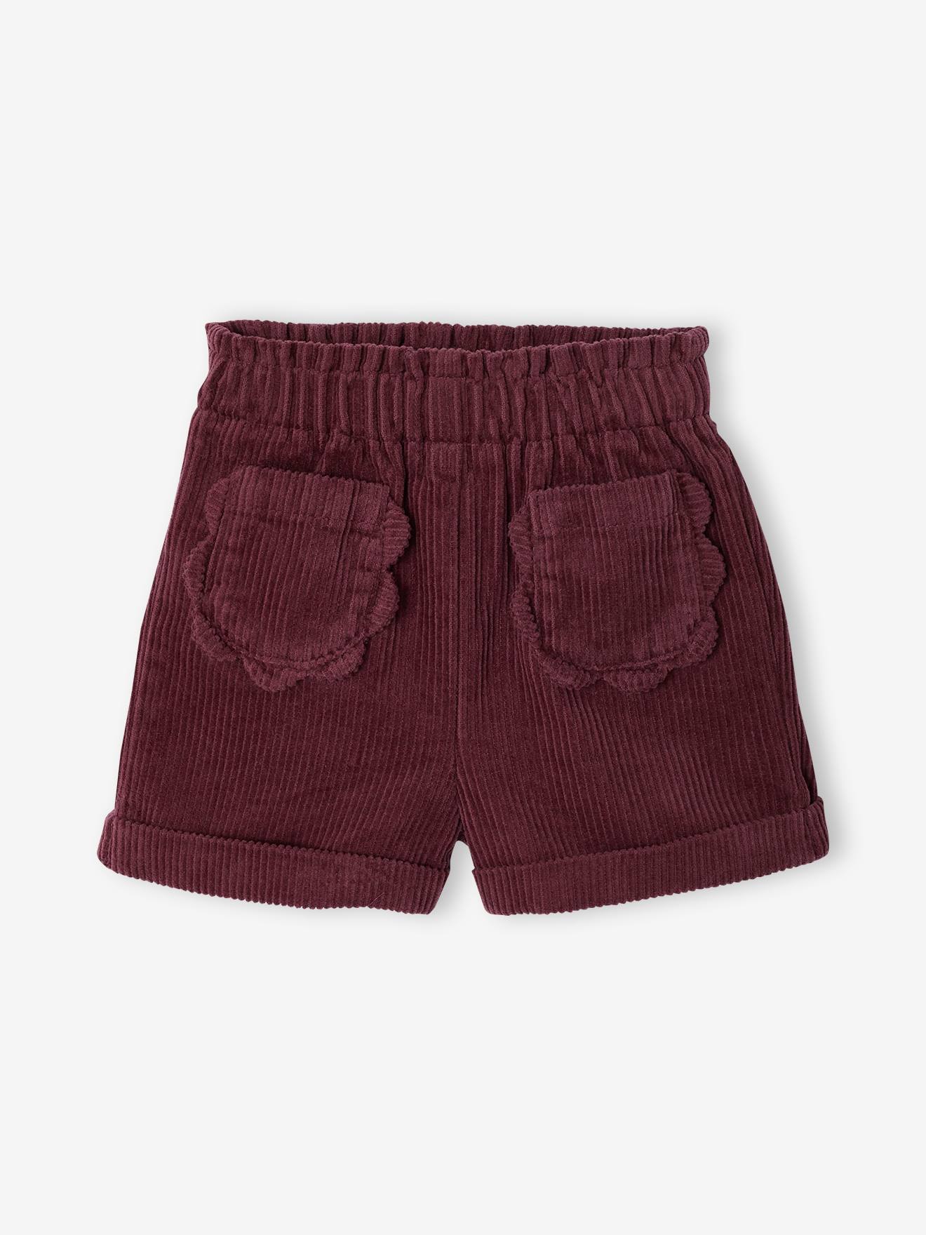 Short bébé fille prune