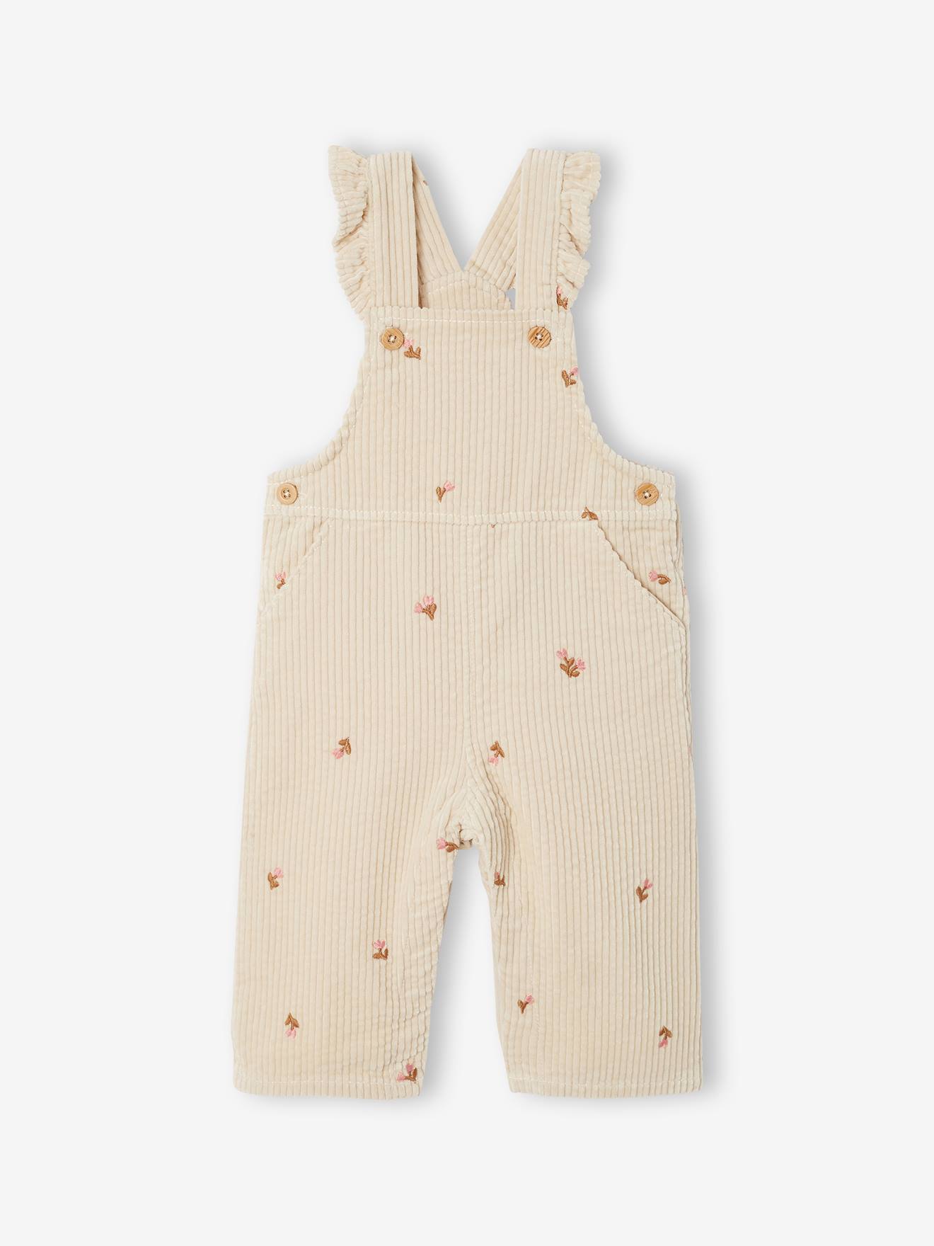 Salopette bébé fille vanille