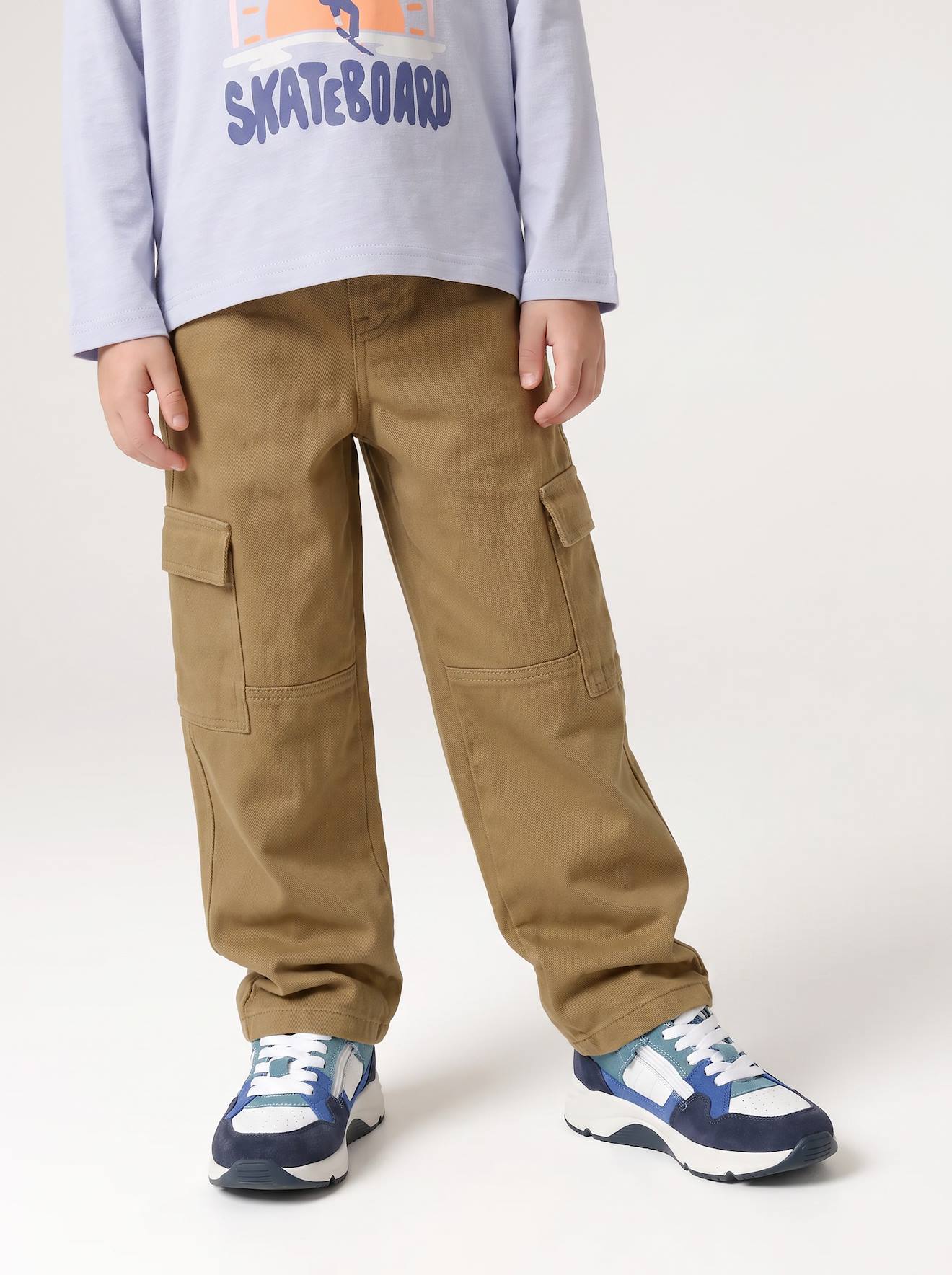 Pantalon battle garçon olive
