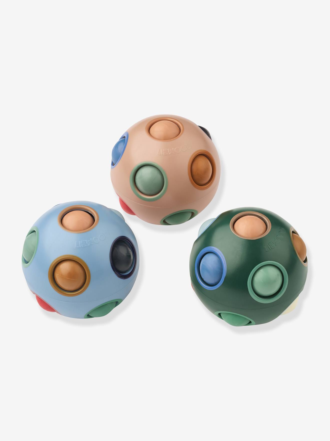 Solène set 3 balles puzzle multicolore