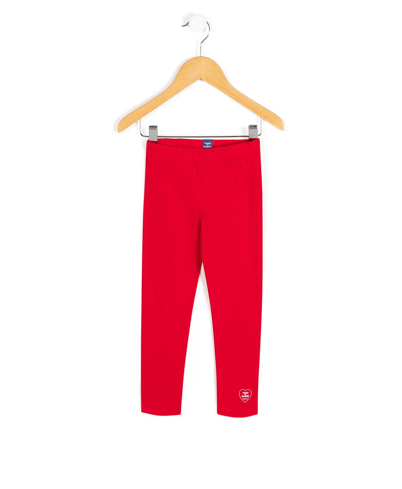Legging Long Fille Rouge Rubis