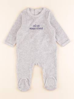 Pyjama velours - 6 mois  - vertbaudet enfant