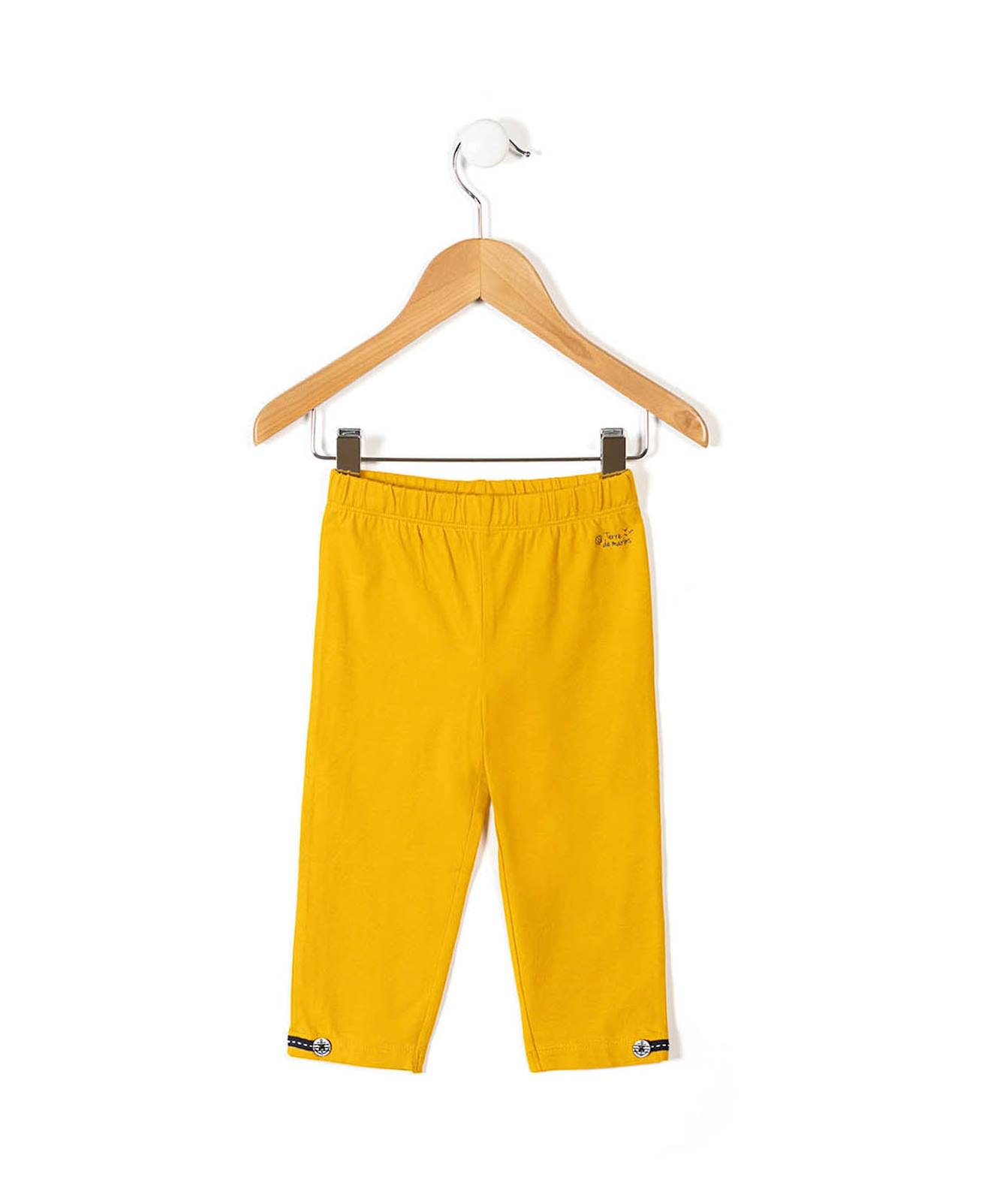 Legging Court Fille Jaune Curry