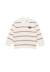 Pull bébé fille Fond blanc casse raye rose 3 - vertbaudet enfant 