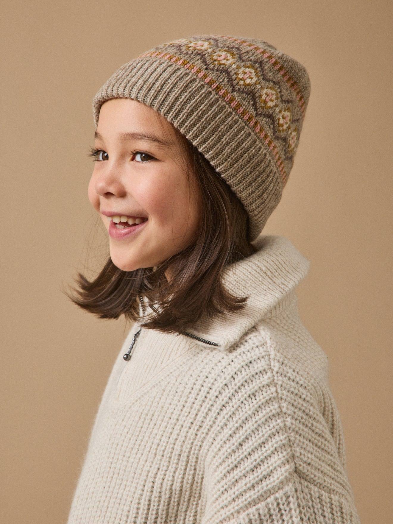 Bonnet Jacquard Enfant Taupe Bonnet Jacquard Enfant Taupe