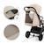 Poussette DAVE pliage automatique à une main, surface de couchage 93 cm, harnais magnétique 22 kg légère Beige+Gris+Marron+Noir 4 - vertbaudet enfant 